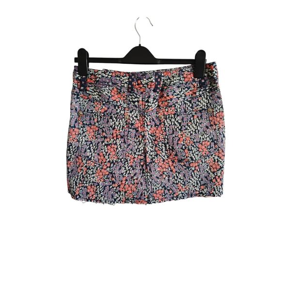Luigi Bertolli Low Rise Mini Cross Waist Skirt Multicolor Women's Size 40/6 US - Picture 3 of 4